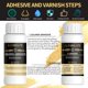 thumbnail image 5 of Set de adhesivo para dorado LUVBOATE 100 ml, hoja de oro a base de agua, 5 of 7