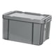 thumbnail image 5 of Contenedores De Almacenamiento Apilables Industriales Para Estantes, Juguetes, Mudanzas, Color Gris, 5 of 5