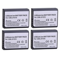 Genérico - 4 Baterías Lp-E10 Alternativa Canon T3 T5 T6 T7 T100