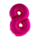 thumbnail image 1 of Lámina para globos, número 8, rosa, 40 cm, divertida, 1 of 8