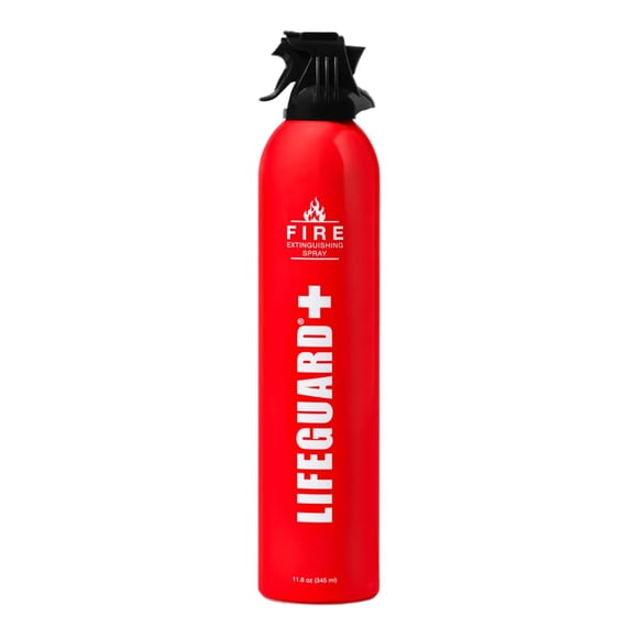 Spray extintor de incendios, aerosol Lifeguard, no tóxico, 10 años
