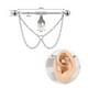 thumbnail image 2 of Piercing Industrial Perla Helix Oreja Cosplay Hipoalergenico, 2 of 3