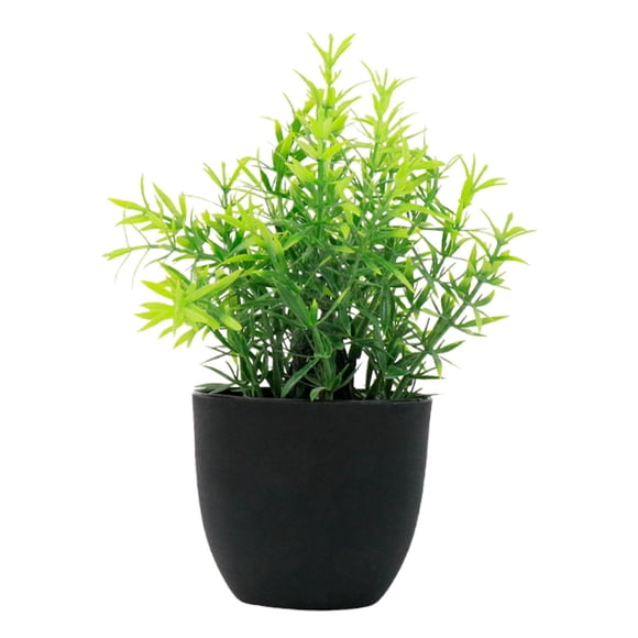 Mini Planta Artificial En Maceta Para Decorar El Estante Del Baño.