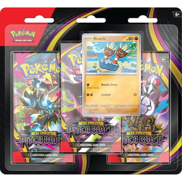 3PACK sobres Pitch Black en idioma Inglés