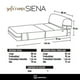 thumbnail image 4 of Sofa Cama Siena Tela Velvet Negro, 4 of 4