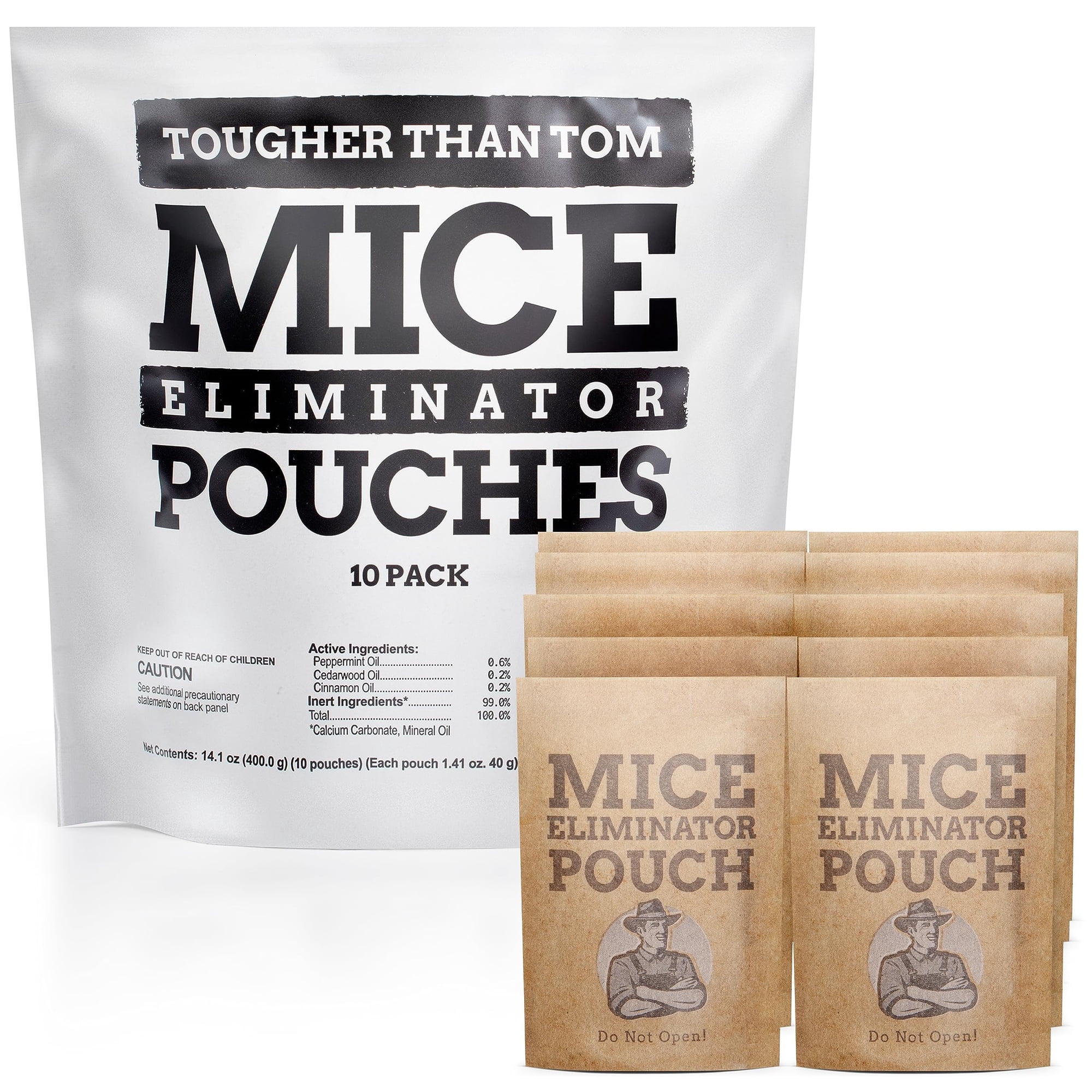 Tougher Than Tom - Bolsas Repelentes De Ratones Más Resistentes Que Tom, Totalmente Naturales, Paquete De 10