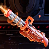 Pistola De Agua Eléctrica Funwee Gatling Para Niños De 8 A 12 Años, Color Naranja