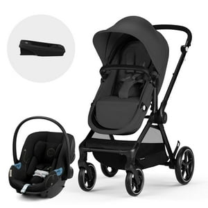 Cybex - Coche Travel System Eos 2 En 1 Negro + Aton G + Base