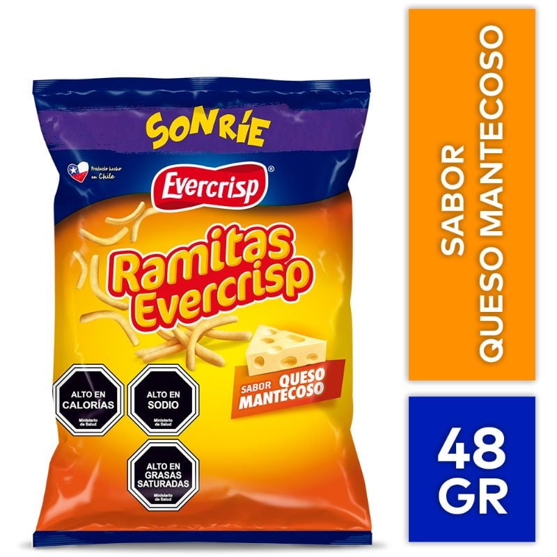 Ramitas Sabor Queso 48 g Evercrisp
