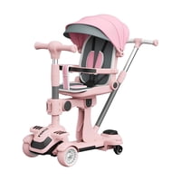 Triciclo Scooter 2 En 1 Lubabycas Rosado
