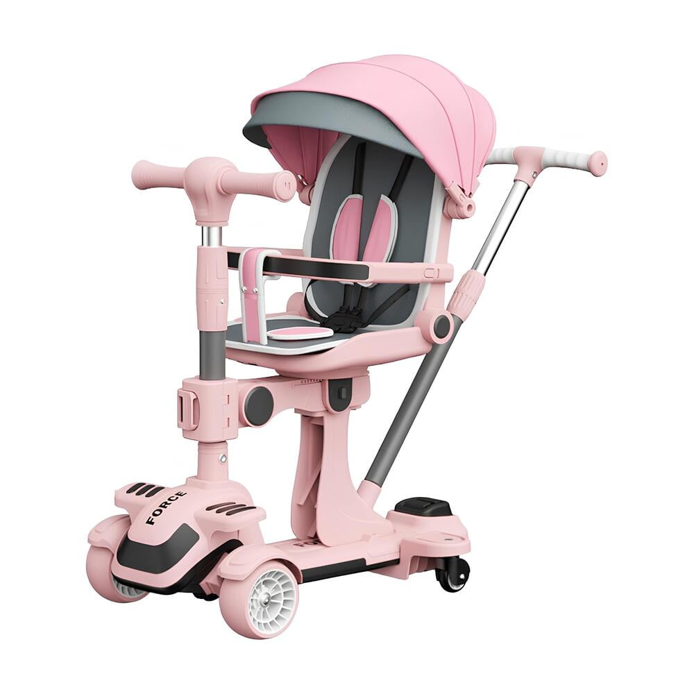 Triciclo Scooter 2 En 1 Lubabycas Rosado
