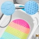 thumbnail image 4 of Alfombrilla de baño antideslizante para bebés, de silicona, lavable a máquina, con burbujas arcoíris., 4 of 5