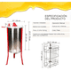thumbnail image 3 of Extractor De Miel Manual 3 Marcos Centrífuga Separador, 3 of 7