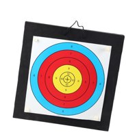 Magideal - Hoja De Objetivo De Papel De Tiro De Eva Portátil Con Mango Tablero De Espuma Colgante Cuadrado De Objetivo De Flecha Para Patio Trasero,