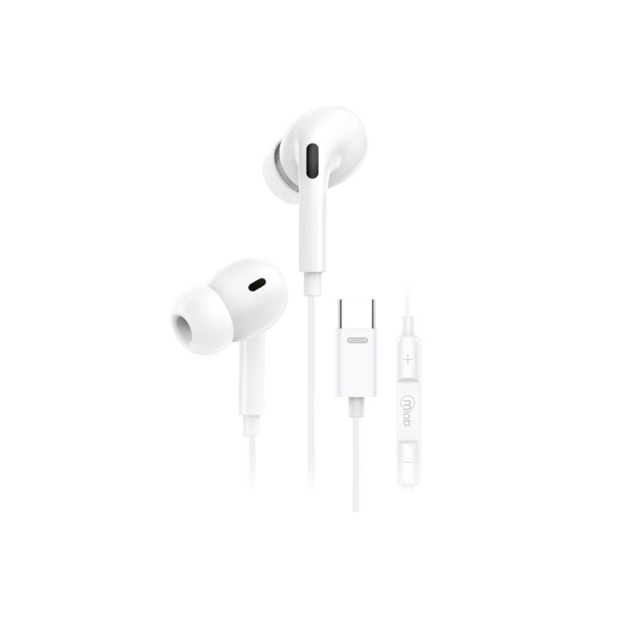 Mlab - Audífonos In Ear Conector Tipo C 8977 Blanco