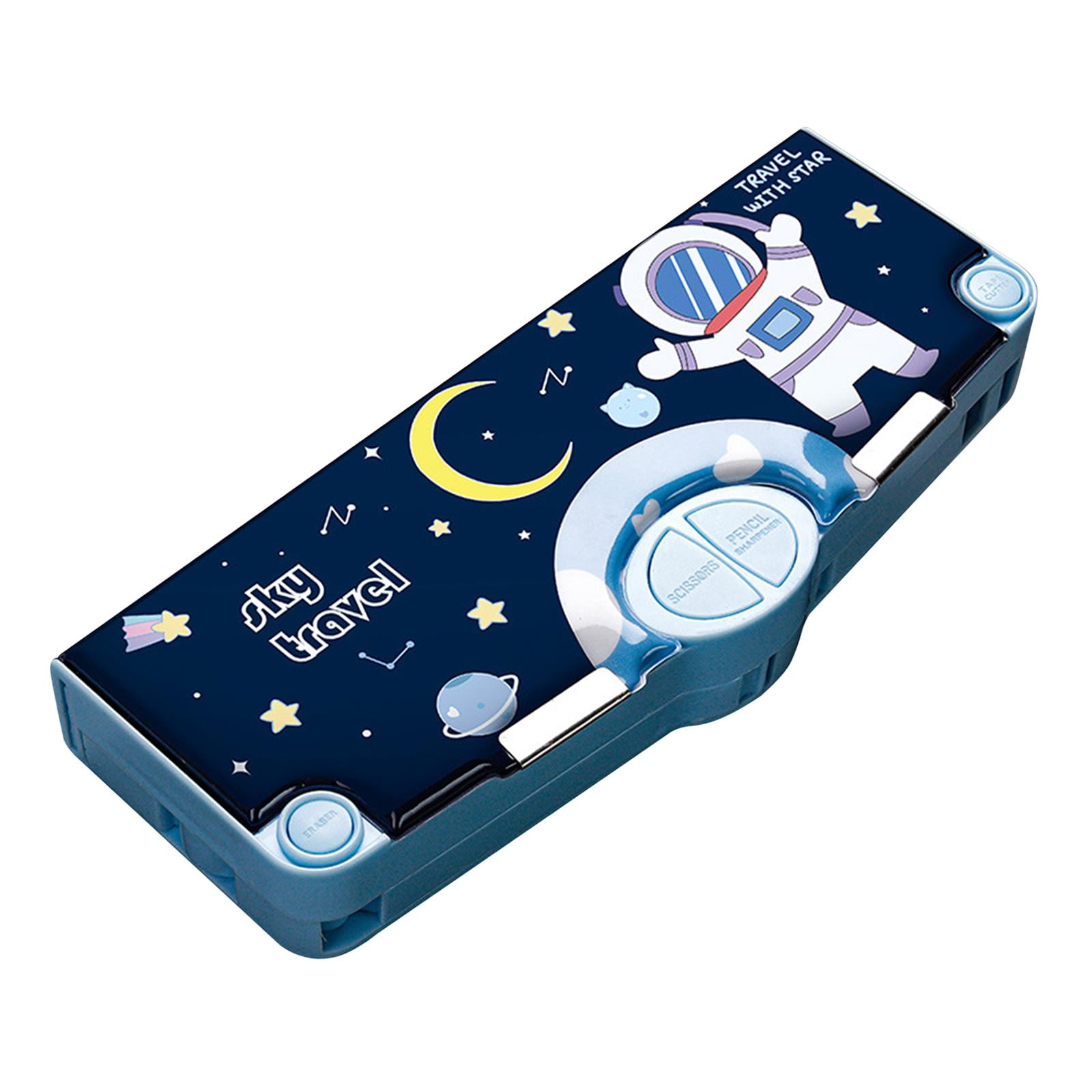 Ioensy - Caja De Lápices Linda Estuche De Lápices Para Regalo De Estudiante Útiles Escolares Astronauta De Escuela Secundaria