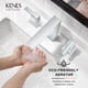 thumbnail image 4 of Grifo de baño KENES, cromo pulido, 2 manijas, 3 orificios, 8 pulgadas, 4 of 9