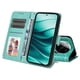 thumbnail image 3 of Funda tipo cartera FOXDOCK para Xiaomi Redmi Note 14 Pro 5G , diseño girasol en relieve, cuero PU, cierre magnético, soporte y tarjetero, 3 of 5