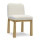 thumbnail image 1 of Silla de comedor TOV Furniture Tiara de terciopelo crema roble, 1 of 6