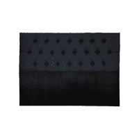 Importclick - Respaldo 2 Plazas Piso Capitone Premium 150X140 Cm Negro Lino