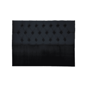 Importclick - Respaldo King Piso Capitone Premiun 180X140 Cm Negro Lino