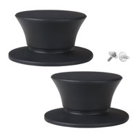 Magideal - 2 Piezas De Perillas Para Tapas De Ollas, Manijas Para Sujetar Tapas De Ollas, Perillas Para Tapas De Utensilios De Cocina Con Tornillos, Resistentes Negro