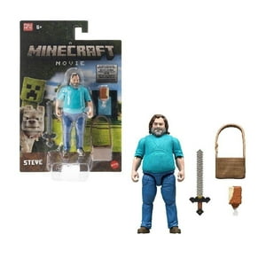 Figura De Acción Mattel Minecraft Steve De 4 Pulgadas