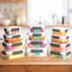 thumbnail image 4 of Contenedores de almacenamiento de alimentos YORY de plástico de 3 tazas con tapas, paquete de 5, 4 of 7
