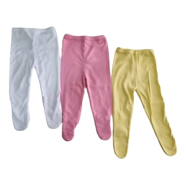 Pack 3 Pantys Bebé De Algodón Niña 100% Nacional