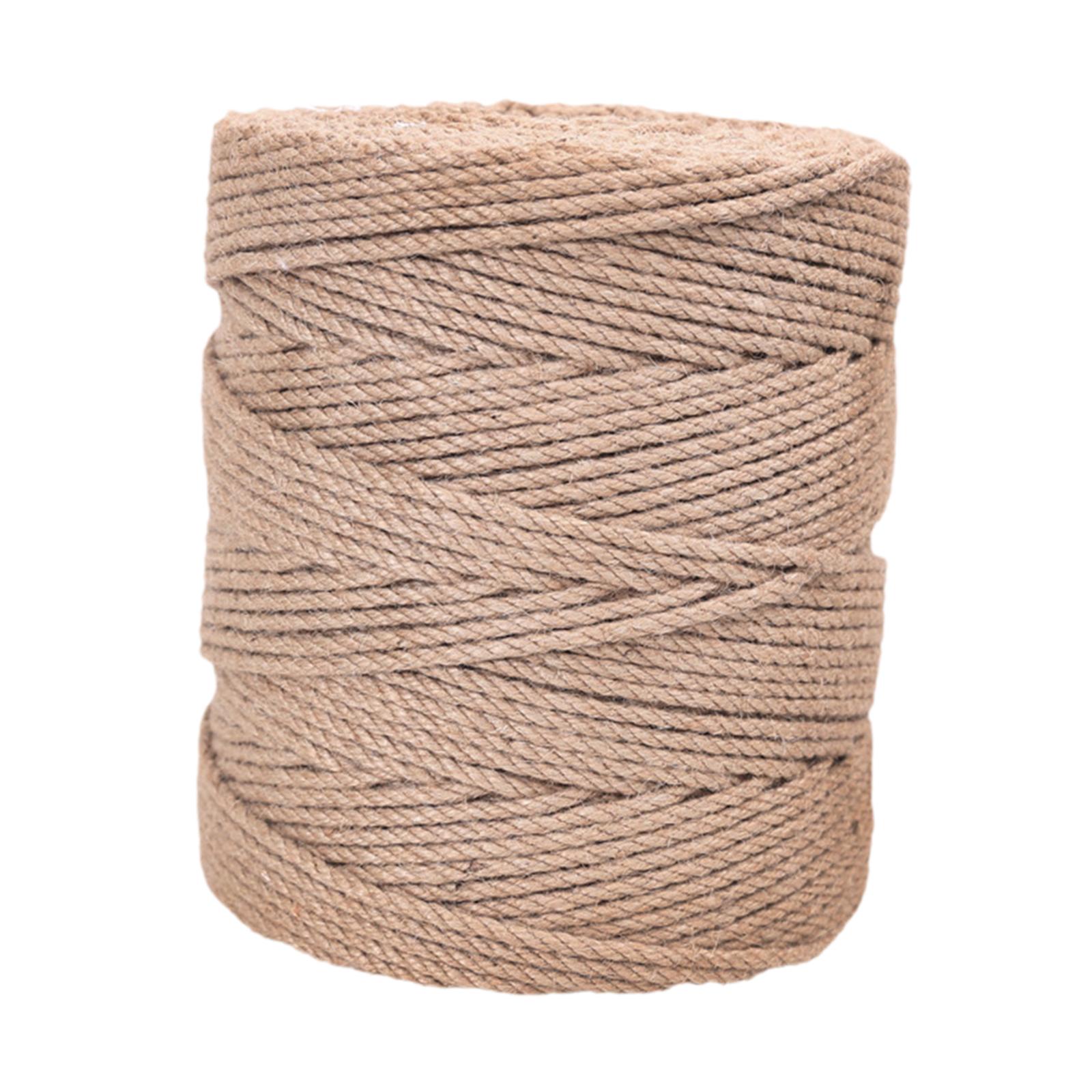 Magideal - Cuerda De Yute Para Gato, Poste Rascador Para Evitar Daños En Muebles, Herramientas Artesanales, Cordón Para Mascotas, Cuerda De Cáñamo Multifunción, 5Mm