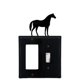 thumbnail image 1 of Cubierta para interruptor con silueta de caballo Village Wrought Iron, 1 of 1