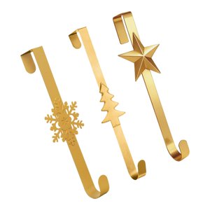 Magideal - Juego De 3 Colgadores Para Coronas De Puerta, Ganchos Para Guirnaldas, Colgadores Decorativos Para Puerta, Soportes Para Coronas Para Uso En Interiore