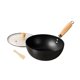 thumbnail image 2 of Sartén Wok De Hierro Para El Hogar, Sin Revestimiento, Para Cocina De Inducción, Antiadherente, 28 Cm, 2 of 5