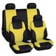 thumbnail image 1 of Paquete de 8 fundas universales para asientos de coche, resistentes al desgaste para vehículos todoterreno de todos los tamaños. Amarillo, 1 of 2