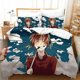 thumbnail image 1 of GINTAMA Anime Gift D Quilt Duvet Cover Set Children Comforter Cover Kids3-Piece Bedding Set, 1 of 5