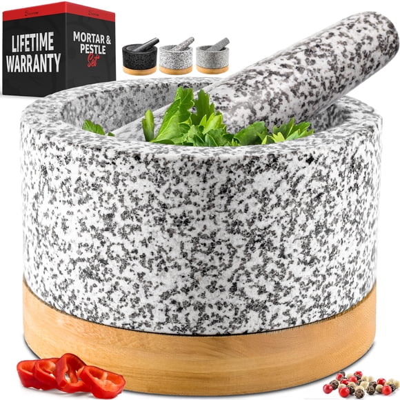 Mortero y Maja Priority Chef 380 ml Granito Blanco