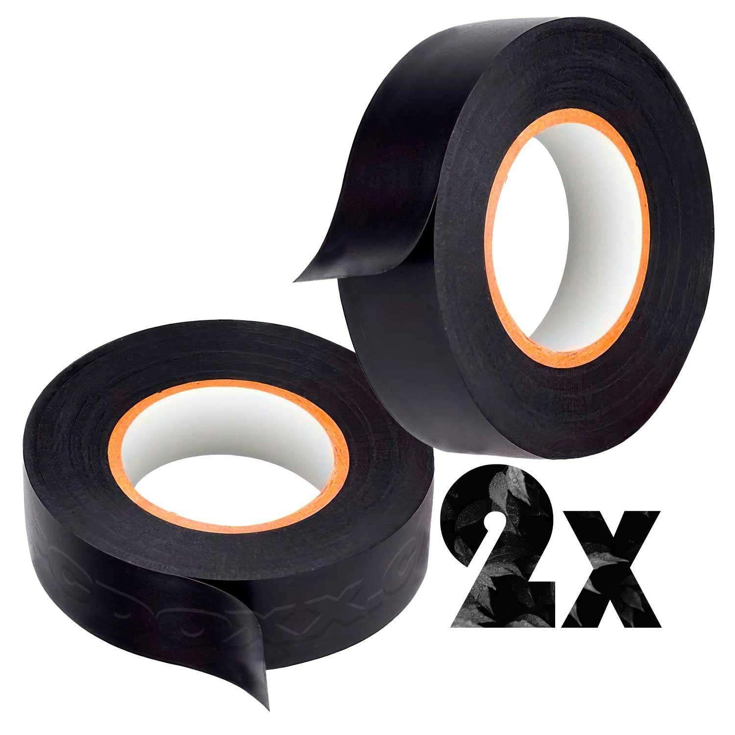 Gen - 2x Huincha Aisladora Electrica Cinta Aislante Negra Electricista Multicolor