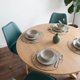thumbnail image 5 of Comedor Mesa Redonda Equiz Wood 100cm + 4 Sillas Tulip Verde Esmeralda, 5 of 6