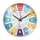thumbnail image 2 of Reloj De Pared Para Niños Silencioso Sin Tictac Niños Aprendiendo Sala De Estar Hogar E, 2 of 3