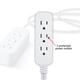 thumbnail image 2 of Cable de extensión Power Strip GE de 3 salidas de 15 pies con enchufe plano, 2 of 6