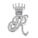 thumbnail image 1 of 1pc Personalized Cursive Initial Pendant Necklace with Cuban Link Chain - Customized Name Monogram Jewelry, 1 of 5