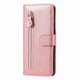thumbnail image 3 of Funda tipo cartera para Motorola Moto G05 con bolsillo con cremallera y ranuras para tarjetas – Función de soporte Rosa, 3 of 5