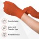 thumbnail image 2 of Guantes de Nitrilo WECARE Talla Pequeña 100 unidades 8 mil Naranja, 2 of 8