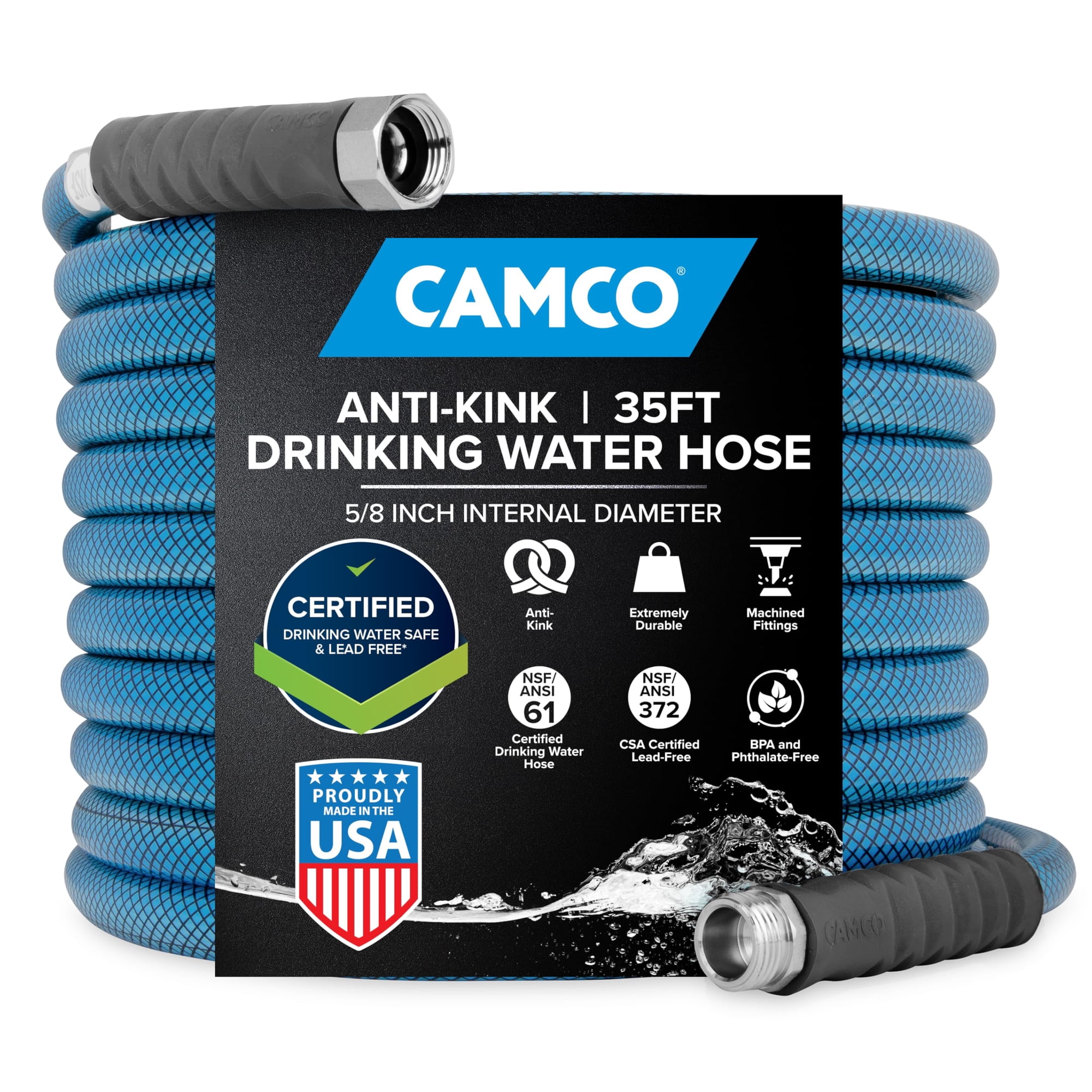 Manguera De Agua Camco Tastepure Premium Camper/rv Nsf De 35 Pies