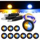 thumbnail image 1 of Marcador Lateral XtraGlow D13 34 Dual Ámbar Azul 12V Pack 10, 1 of 3