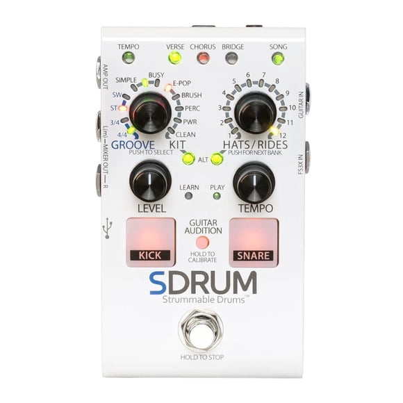 Pedal de caja de ritmos DigiTech automático multiefecto SDRUM-U