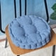 thumbnail image 1 of Xiao Hua Cojín circular Azul para Silla de Comedor -1 Pieza, Diámetro 17.72 Pulgadas, Altura 3.54 Pulgadas, Cojín tatami Suave, Adecuado para Cojín de Silla de Comedor de Cocina, Terraza y Oficina, 1 of 4