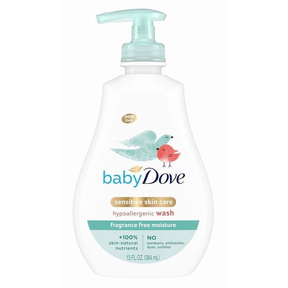 Dove Baby Tip To Toe Wash 13 onzas Sensible con bomba (384 ml) (paquete de 6)