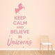 thumbnail image 2 of Decomural Keep Calm Believe In Unicorns WS-41402, 2 of 2