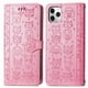 thumbnail image 1 of Funda Cartera FOXDOCK para iPhone 11 ProMax , Flip PU con Relieve de Gatos y Perros, Tarjetero y Soporte, 1 of 6